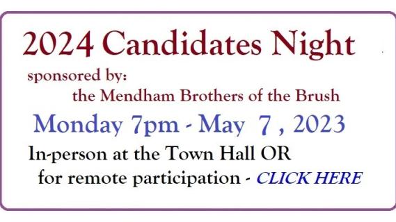 2024 Candidates Night 5/7/24 7pm