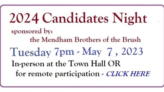 candidates night 5/7