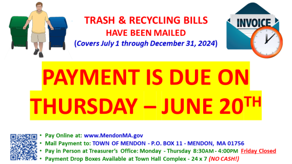 Trash Bills Due on June 20